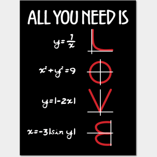 All You Need Is Love Math Posters and Art